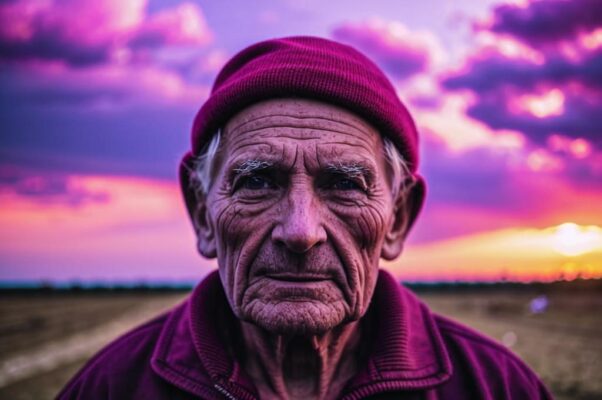 «На закате лилово-багровые...»