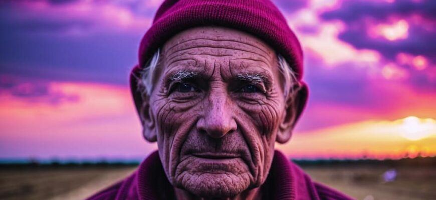 «На закате лилово-багровые...»