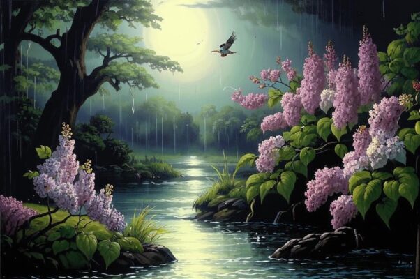 После дождя («Сирени бледные дождем к земле прибиты…»)