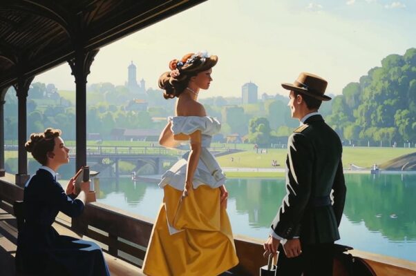 «Там дамы щеголяют модами...»