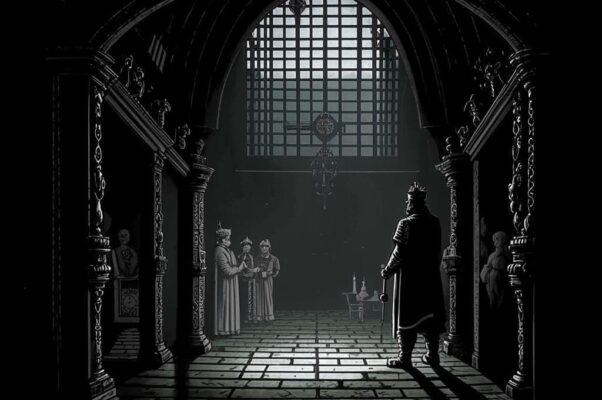 «Потемнели, поблекли залы...»