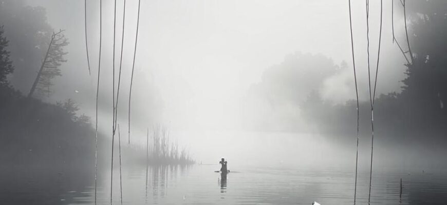 «Из озера, с небес струею, серебром...»