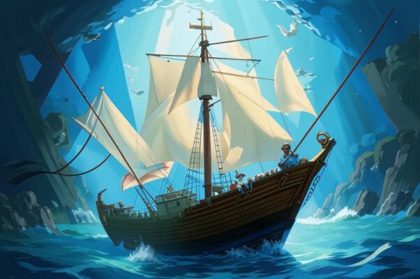 «С прозрачным парусом прозрачный руль...»