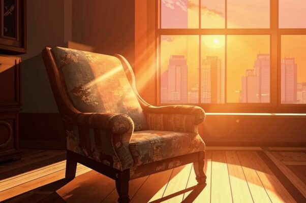 «Свершает спинка кресла свой закат...»