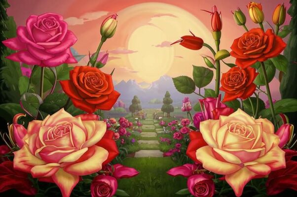 Роза и лилея