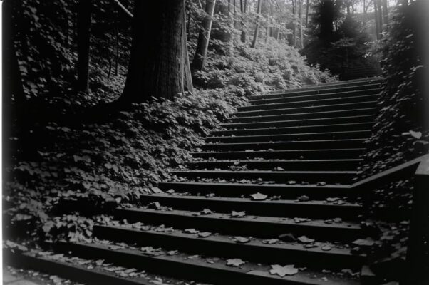 «Идешь по лестнице, но листья за тобой...»