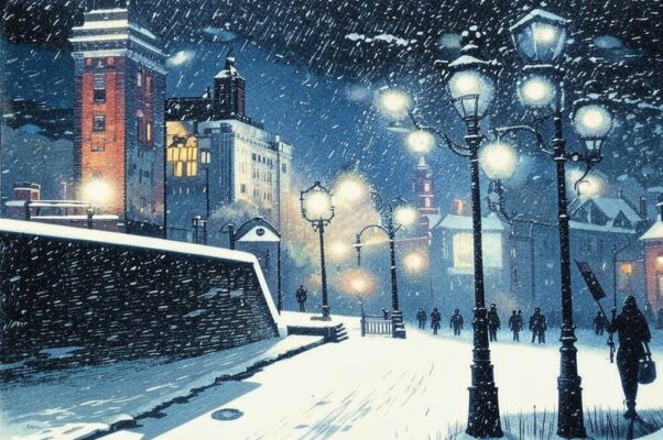 «Белым балахоном небо опустилось...»