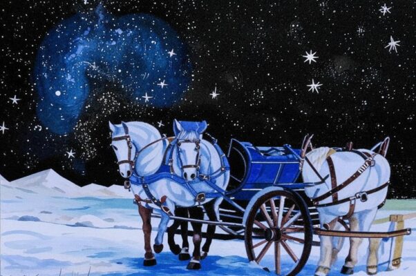 «Звезды. Вечер. Санный путь...»