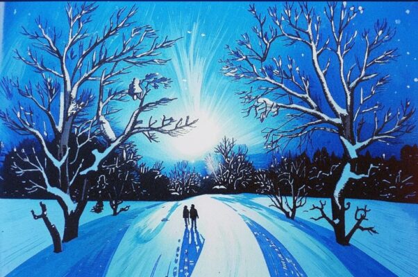 «Снегом вечер засыпало синий...»