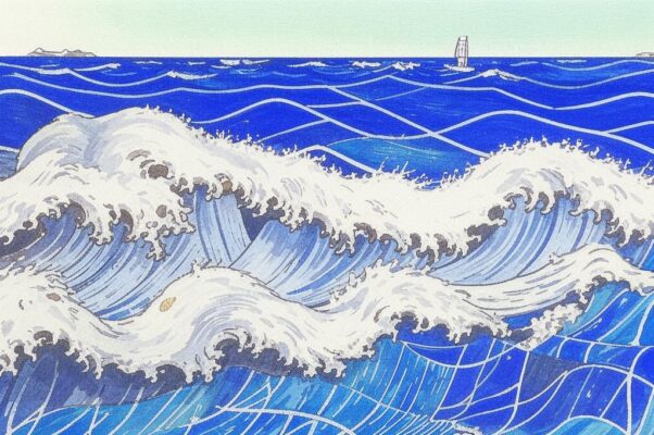 Волны («Катятся, катятся, синие, вольные…»)