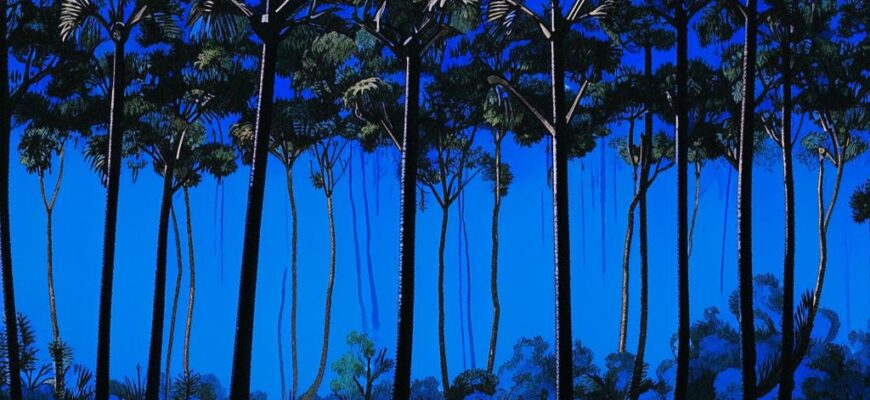 «Темно-синие пинии...»