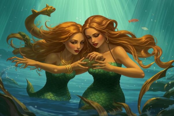 Русалки («Русалки выносят из воды девушку-утопленницу, разоблачают ее и расчесывают ей косу…»)