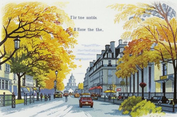 «Парижа я люблю осенний, строгий плен...»