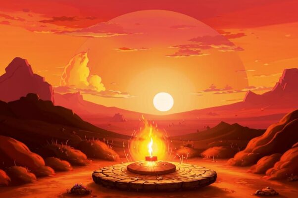 «Станет солнце в огненном притине...»