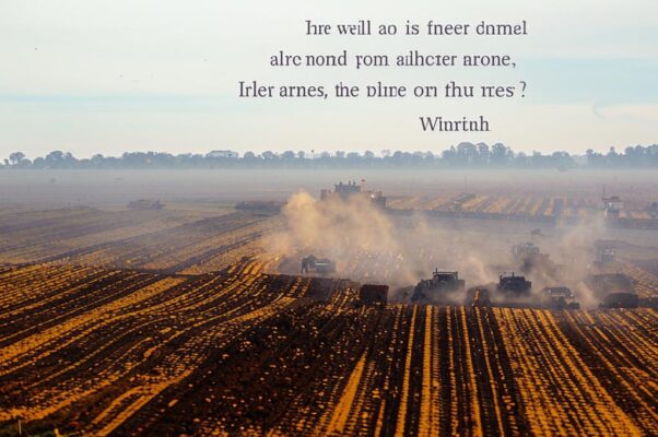 Посев («В осенний день по стынущим поляна…»)