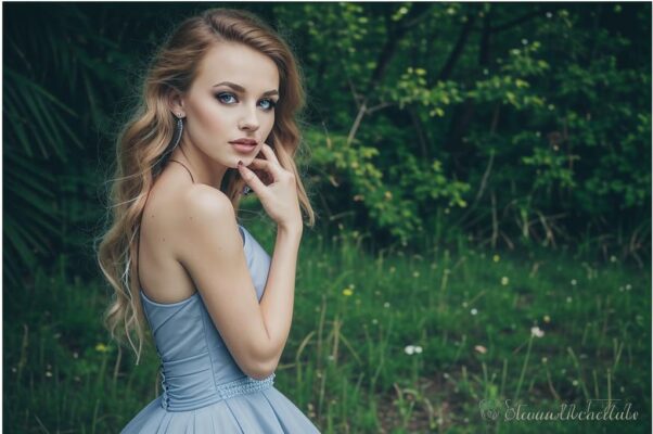 Серое платьице