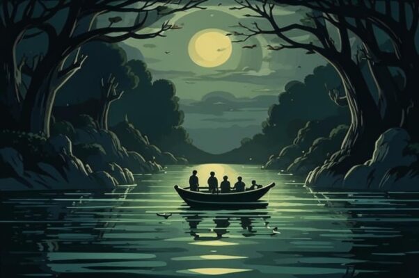 Там («Я в лодке Харона, с гребцом безучастным…»)