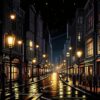 Улица («Уходит день-делец.  Пригашен труд истомный…»)