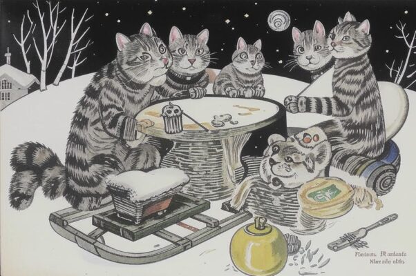 «Кошачье жаркое. И гости сидят...»