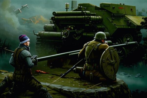 «Зияет в толстой лобовой броне...»
