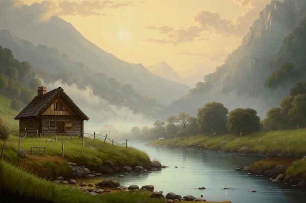 Домик («За далью туманной…»)