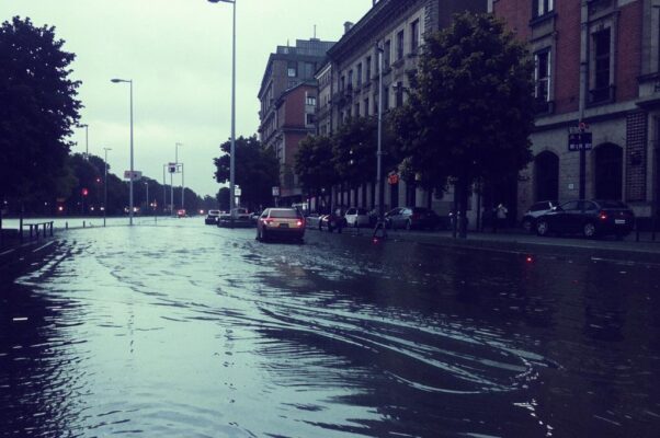 Ливень («Были втесаны в небо/ лиловые клинья…»)