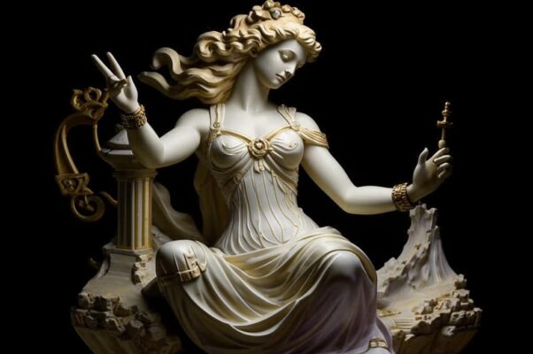 Дева за арфою