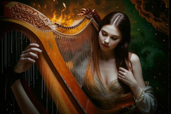 Целение Саула («Арф своих тоном…»)