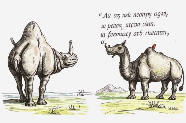 Верблюд и Носорог