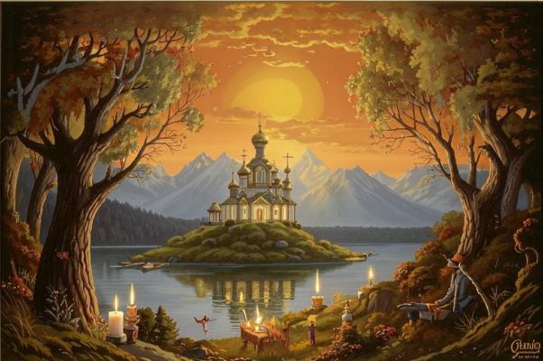 «В глубоком озере под влагой голубою...»