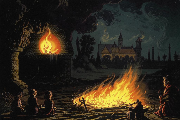 «В очаге под грудой пепла...»