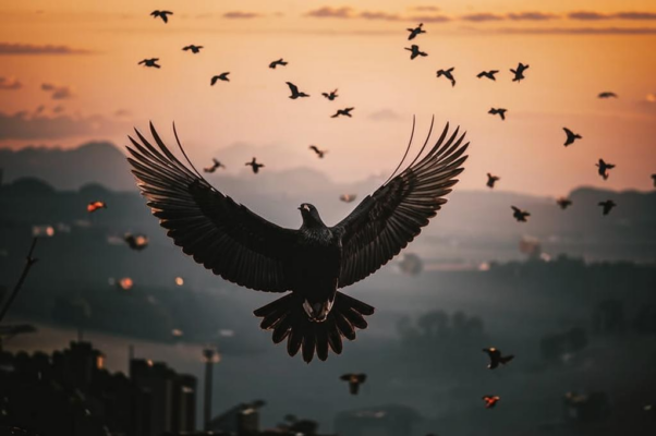 «Все летают черные птицы...»