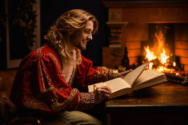 Он улыбается.