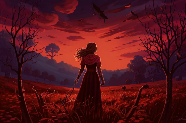 «Алый мрак в небесной черни...»