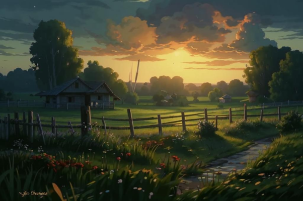 «Есть светлая радость под сенью кустов...»