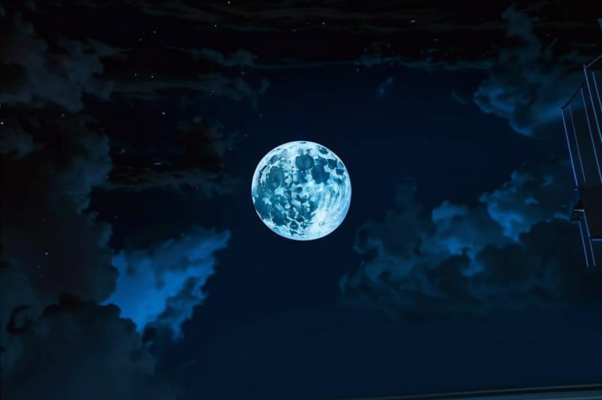 «Месяц рогом облако бодает...»