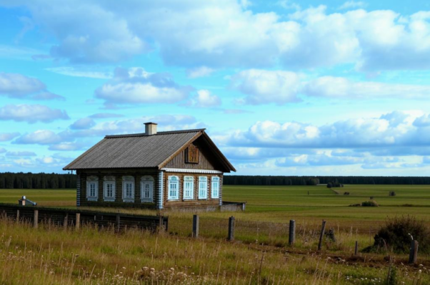 «Низкий дом с голубыми ставнями...»