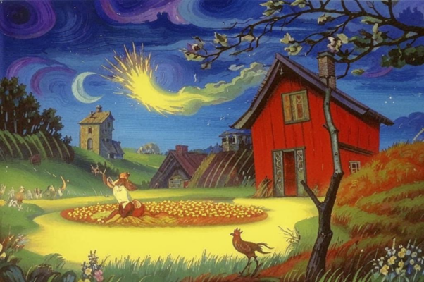 «Нощь и поле, и крик петухов...»