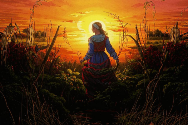 «По дороге идут богомолки...»