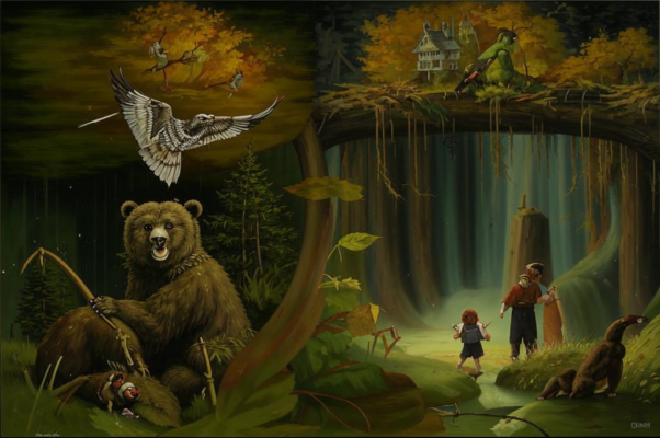 «По лесу леший кричит на сову...»