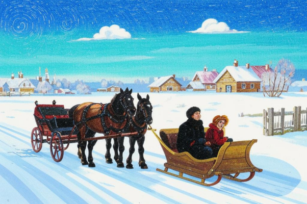 «Слышишь — мчатся сани, слышишь — сани мчатся...»
