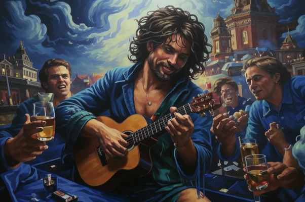 «Снова пьют здесь, дерутся и плачут...»