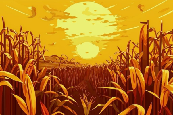 «Шафранный день звенит в колосьях...»