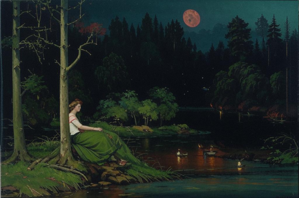 Ночь («Тихо дремлет река…»)