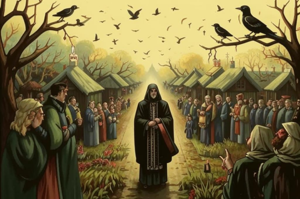 Поминки («Заслонили ветлы сиротлив…»)