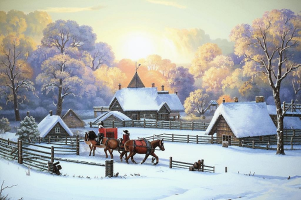 Первый снег («Миновали дождливые дни …»)