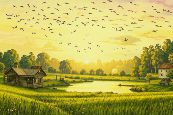 «Там небеса и воды ясны!..»