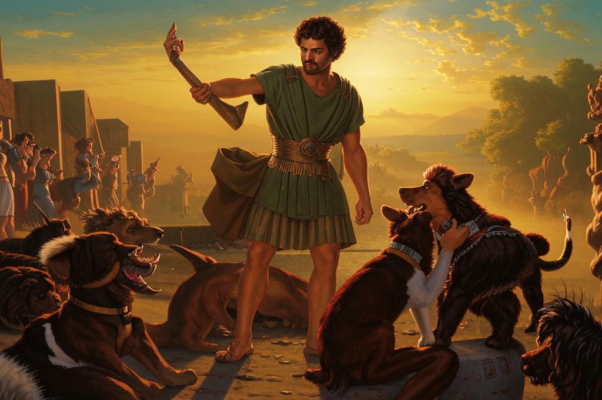 Одиссея. Песнь шестнадцатая