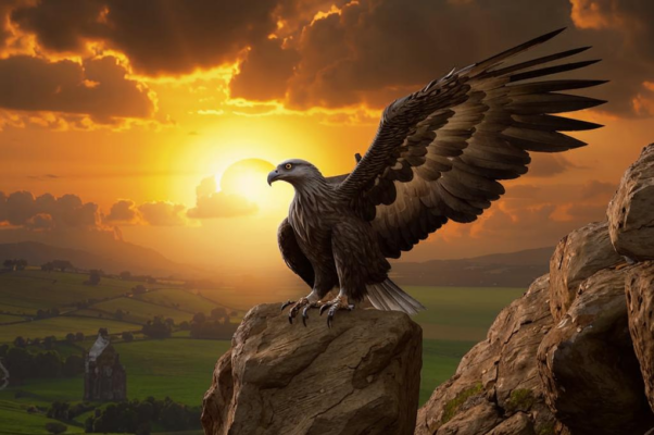 Орел и голубка