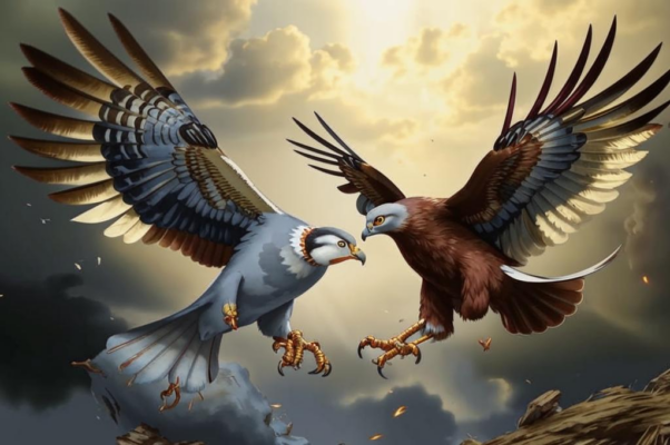 Сокол и голубка